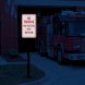 No Parking Firefighters Only Aluminum Sign (EGR Reflective)