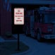 No Parking Firefighters Only Aluminum Sign (HIP Reflective)