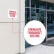 Sprinklers Throughout Building Aluminum Sign (Non Reflective)
