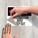 Construction Area Keep Out Decal (Non Reflective)