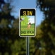 Dogs at Play Aluminum Sign (Non Reflective)