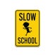 School Zone Slow School Aluminum Sign (Non Reflective)