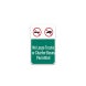 No Large Trucks Or Charter Buses Permitted Aluminum Sign (Non Reflective)