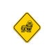 Sheepdog Symbol Aluminum Sign (Non Reflective)