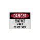 Confined Space Do Not Enter Decal (EGR Reflective)