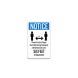 Notice Please Practice Proper Social Distancing Aluminum Sign (Non Reflective)