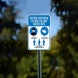 Before Entering Please Follow Guidelines Aluminum Sign (Non Reflective)