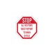 Stop All Visitors Must Report To Main Office Aluminum Sign (Non Reflective)