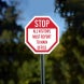 Stop All Visitors Must Report To Main Office Aluminum Sign (Non Reflective)