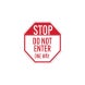Do Not Enter One Way Aluminum Sign (Non Reflective)