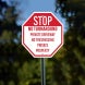 No Turn Around Private Property Aluminum Sign (Non Reflective)