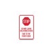 Do Not Leave Deliveries Here Aluminum Sign (Non Reflective)
