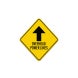 Overhead Power Lines Aluminum Sign (Non Reflective)