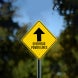 Overhead Power Lines Aluminum Sign (Non Reflective)