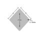 Overhead Power Lines Aluminum Sign (Non Reflective)