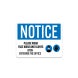 OSHA Please Wear Face Mask & Gloves Aluminum Sign (Non Reflective)
