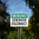 OSHA Generator Disconnect Aluminum Sign (Non Reflective)