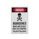 Abandoned Mines Are Deadly Aluminum Sign (EGR Reflective)