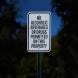 No Alcoholic Beverages Or Drugs Permitted On This Property Aluminum Sign (EGR Reflective)