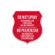 Bilingual Spanish No Chemicals Or Fertilizers On This Property Aluminum Sign (Non Reflective)