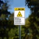 ANSI Radio Frequency Fields At This Site Aluminum Sign (Non Reflective)