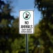 No Animals Except Trained Aluminum Sign (Non Reflective)