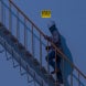 Use Handrail One Step At A Time Aluminum Sign (EGR Reflective)