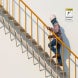 ANSI Caution Steep Stairwell Aluminum Sign (Non Reflective)
