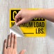 OSHA Maximum Load Write On Decal (Non Reflective)