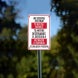 Bilingual Spanish We Reserve The Right To Refuse Service To Anyone Aluminum Sign (Non Reflective)