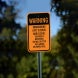 Abandoning A Pet Is Cruel & Illegal Aluminum Sign (Non Reflective)
