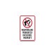Weapons Are Prohibited On School Property Aluminum Sign (Non Reflective)