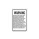 Ohio Agritourism There Is No Liability For An Injury Or Death Aluminum Sign (Non Reflective)