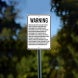 Ohio Agritourism There Is No Liability For An Injury Or Death Aluminum Sign (Non Reflective)