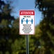 Maintain At Least 6 Feet Distance Aluminum Sign (Non Reflective)