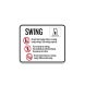 Swing Rules Aluminum Sign (Non Reflective)