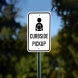 Curbside Pickup Aluminum Sign (Non Reflective)