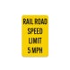 Speed Limit 5 MPH Aluminum Sign (Non Reflective)