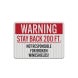 Warning Stay Back 200 Ft Decal (EGR Reflective)