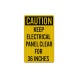 Keep Electrical Panel Clear Decal (EGR Reflective)