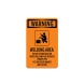 OSHA Do Not Stand Near Or Watch Welding Aluminum Sign (Non Reflective)