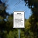 Kentucky Agritourism There Is No Liability For An Injury Or Death Aluminum Sign (Non Reflective)