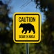 Bear In Area Aluminum Sign (Non Reflective)