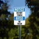 Bilingual Do Not Touch Aluminum Sign (Non Reflective)