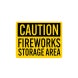 Fireworks Storage Area Decal (Non Reflective)