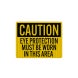 PPE Eye Protection Decal (EGR Reflective)