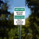Bilingual OSHA Safety Vest Required Aluminum Sign (Non Reflective)