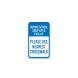 During School Drop Off & Pick Up Use Nearest Crosswalk Aluminum Sign (Non Reflective)