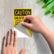 OSHA Caustic Soda Avoid Contact Decal (Non Reflective)