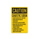 OSHA Caustic Soda Avoid Contact Decal (Non Reflective)